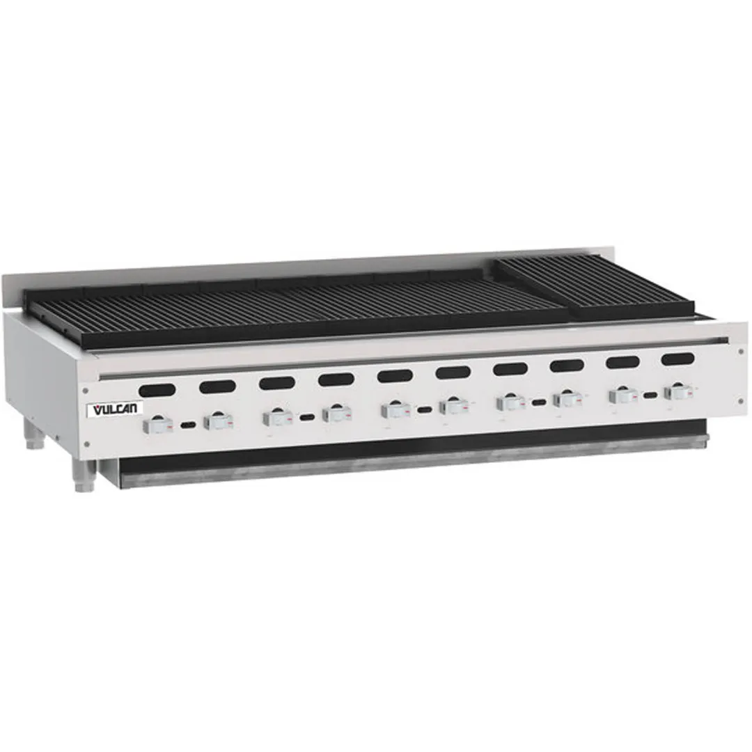 Vulcan VACB60 62" Countertop Heavy Duty Gas Radiant Charbroiler w/ (11) Burners, 187.000 BTU