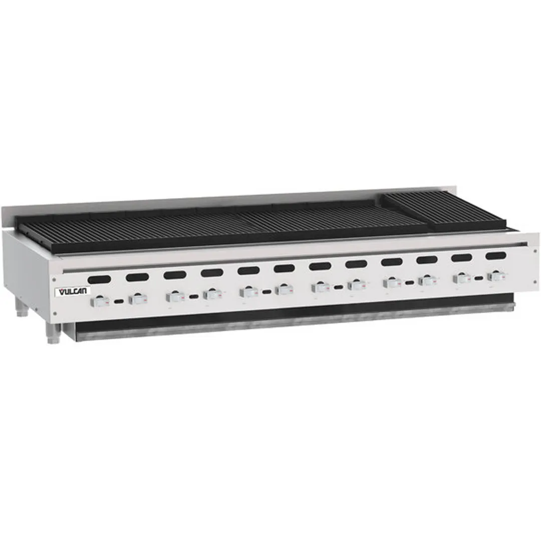 Vulcan VACB72 72" Countertop Heavy Duty Gas Radiant Charbroiler w/ (13) Burners, 221.000 BTU