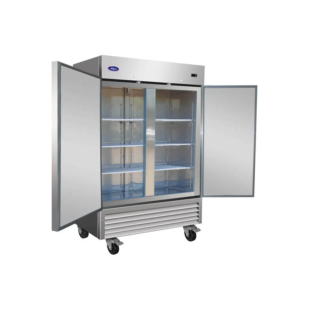 Valpro VP2F-HC 53.90" 2-Solid Door Reach-In Freezer, Bottom Mount, 49 cu. ft., Stainless Steel