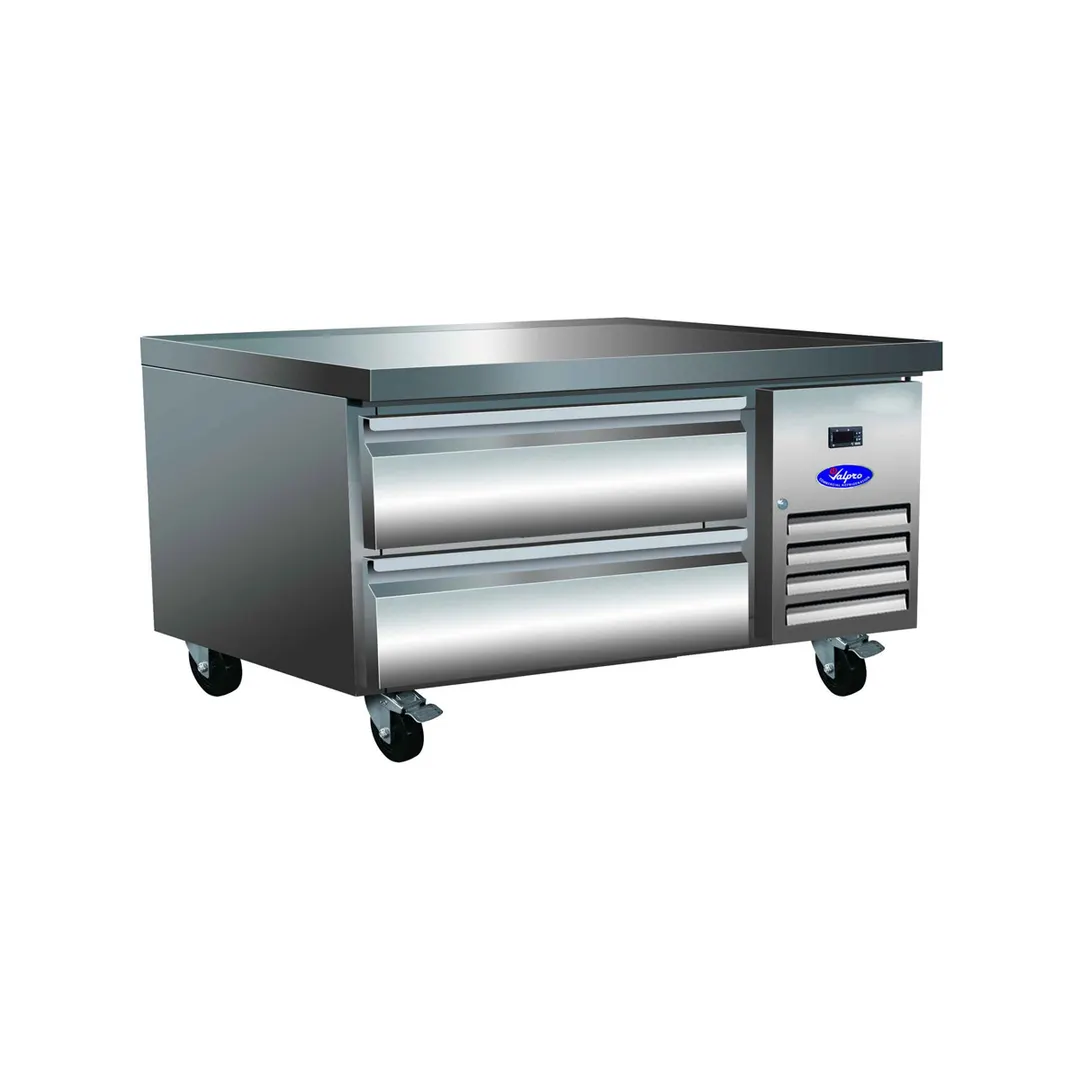 Valpro VPCB-38 38" 2 Drawers Refrigerated Chef Base, Marine Edge, 1/3 hp