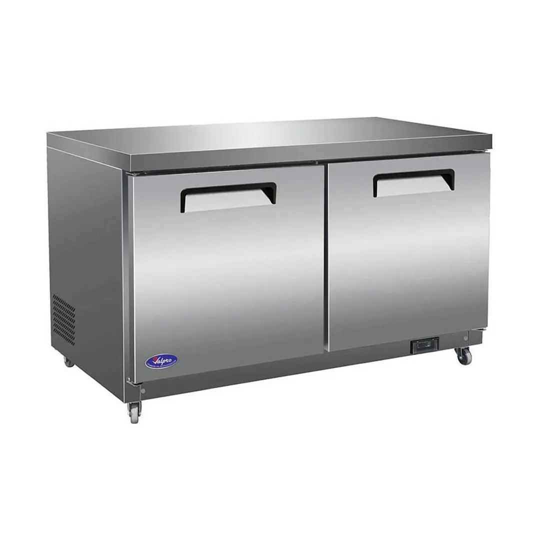 Valpro VPUCR60 61" 2-Section Undercounter Refrigerator w/ 2 Doors, 15.5 cu. ft.