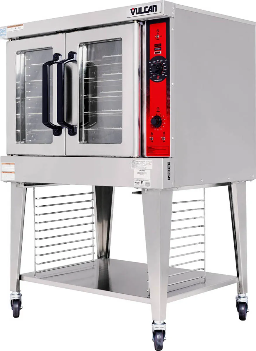 Vulcan VC4ED Full Size Electric Convection Oven with Single Deck, Solid State Controls