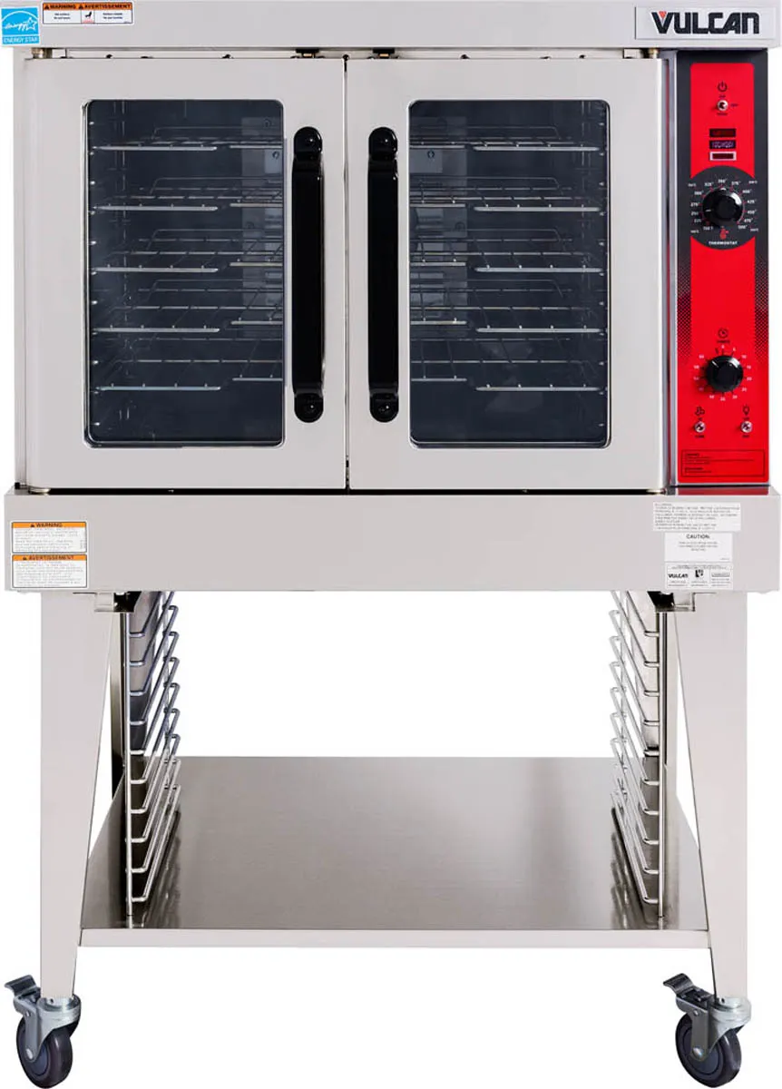 Vulcan VC4GD Full Size Gas Convection Oven with Single Deck, Solid State Controls, 50.000 BTU