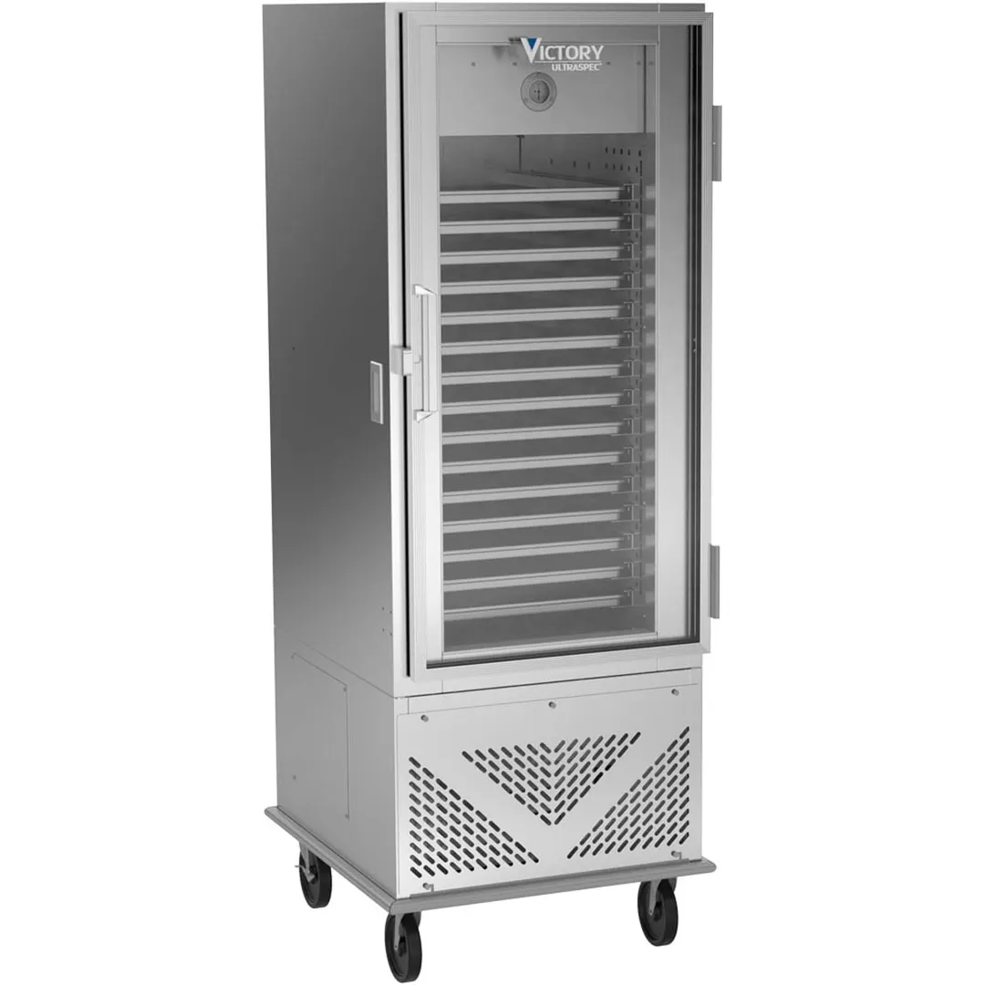Victory ACRS-1D-S1-G-HC 29" 1-Glass Door Air Curtain Refrigerator, Bottom Mounted, (15) 18" x 26" Tray Capacity