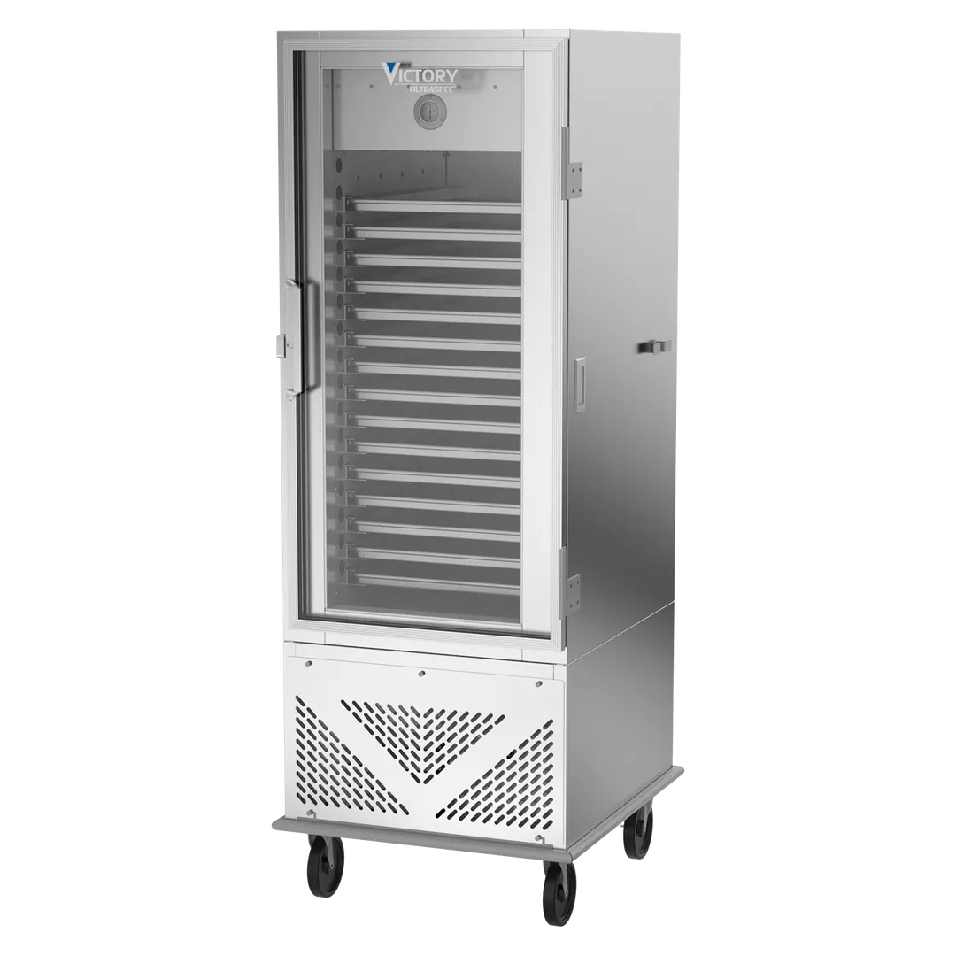Victory ACRS-1D-S1-G-HC 29" 1-Glass Door Air Curtain Refrigerator, Bottom Mounted, (15) 18" x 26" Tray Capacity