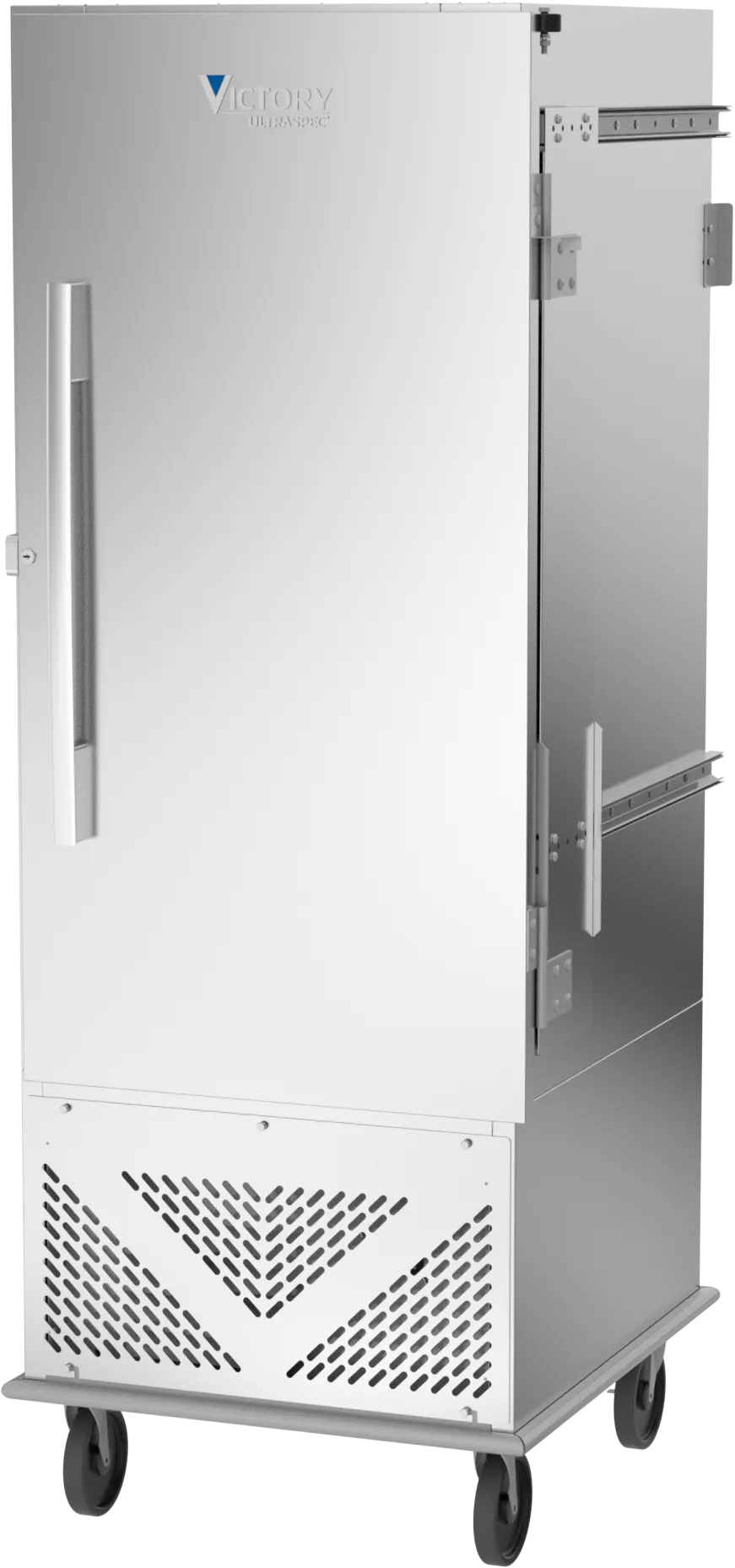Victory ACRS-1D-S1-SD-HC 36" Air Curtain Refrigerator, Stainless Steel Door (slides back to hide away), (15) 18" x 26" Tray Capacity