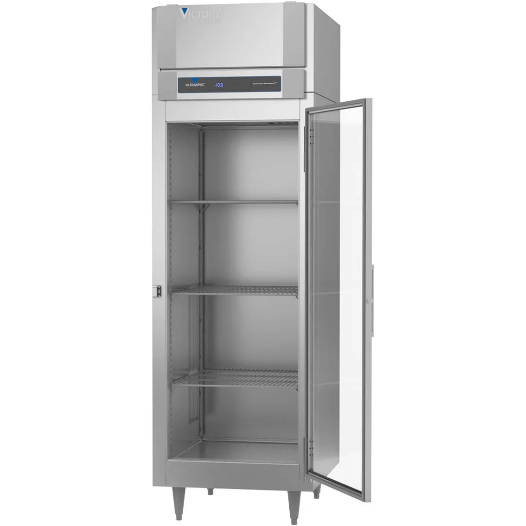 Victory FSA-1N-S1-GD-HC 31.25" 1-Section Reach-In Freezer w/ 1 Glass Door, Top Mounted, 20 cu. ft., Stainless Steel