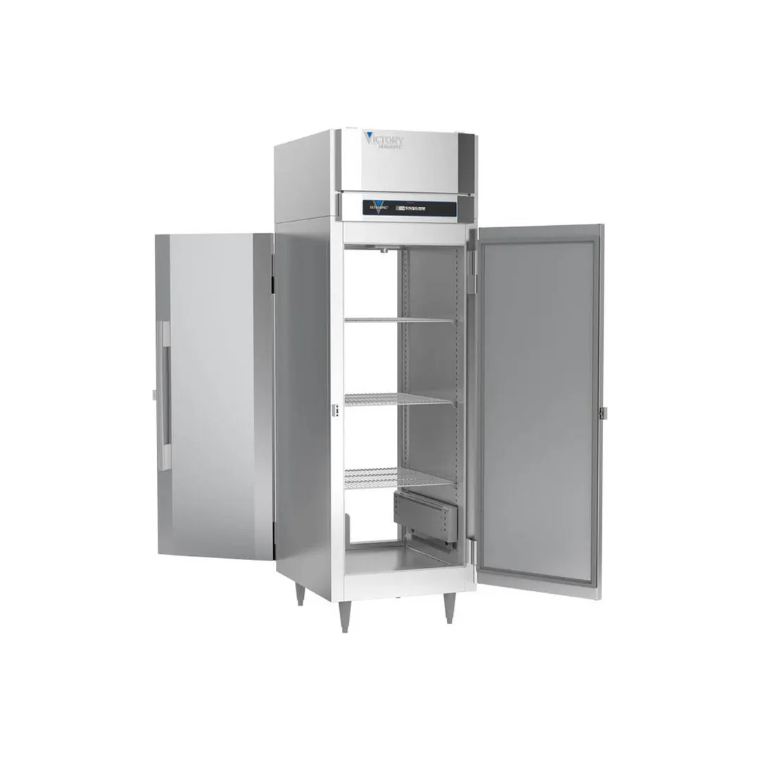 Victory HS-1D-1-PT 1-Section 2-Door Solid Heated Holding Cabinet, 21.5 cu ft, Stainless Steel