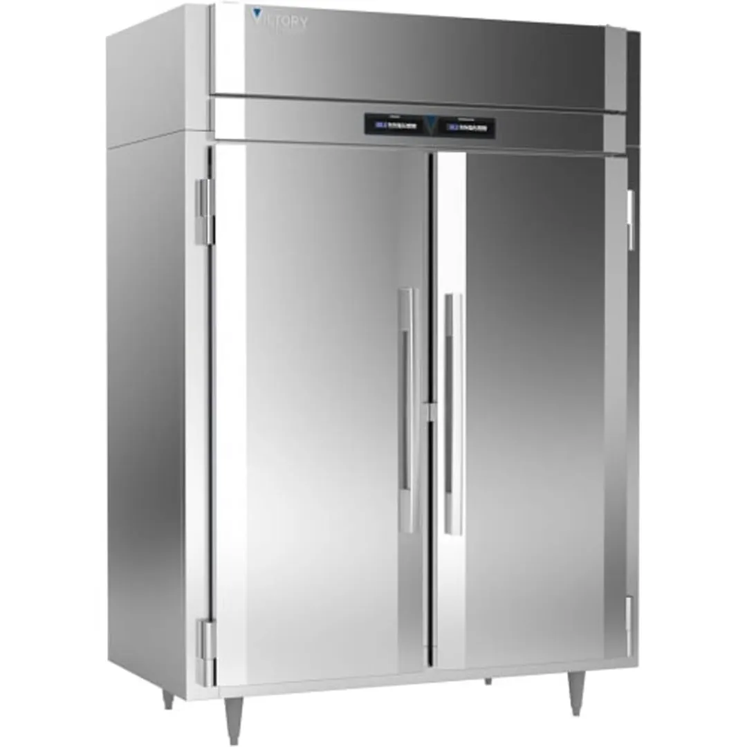 Victory HS-2D-1-EW-PT 2-Section 4-Door Solid Door Heated Holding Cabinet, 55.6 cu ft, Stainless Steel