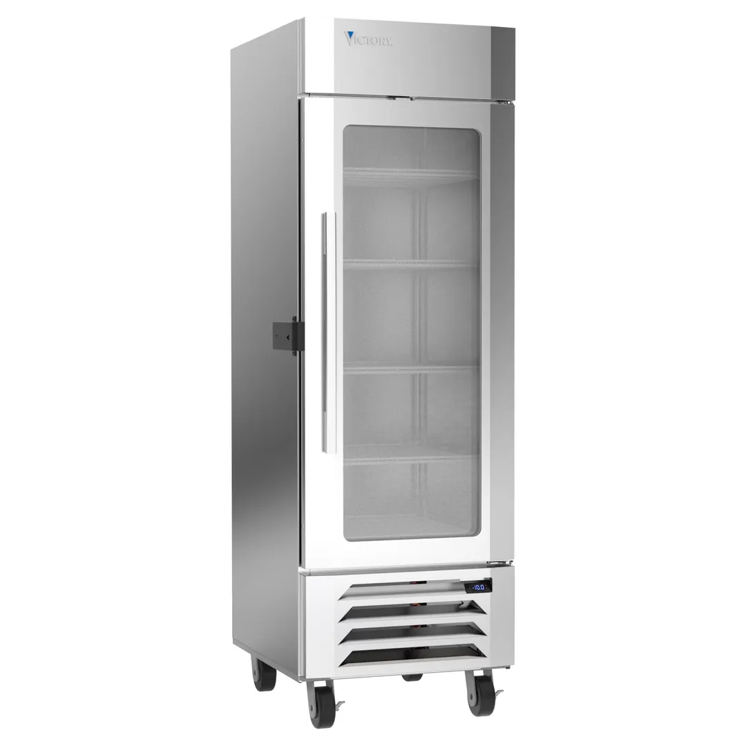 Victory LSF23HC-1-IQ 28" 1 Glass Door Freezer Merchandiser, Stainless Steel, 22.5 cu. ft.