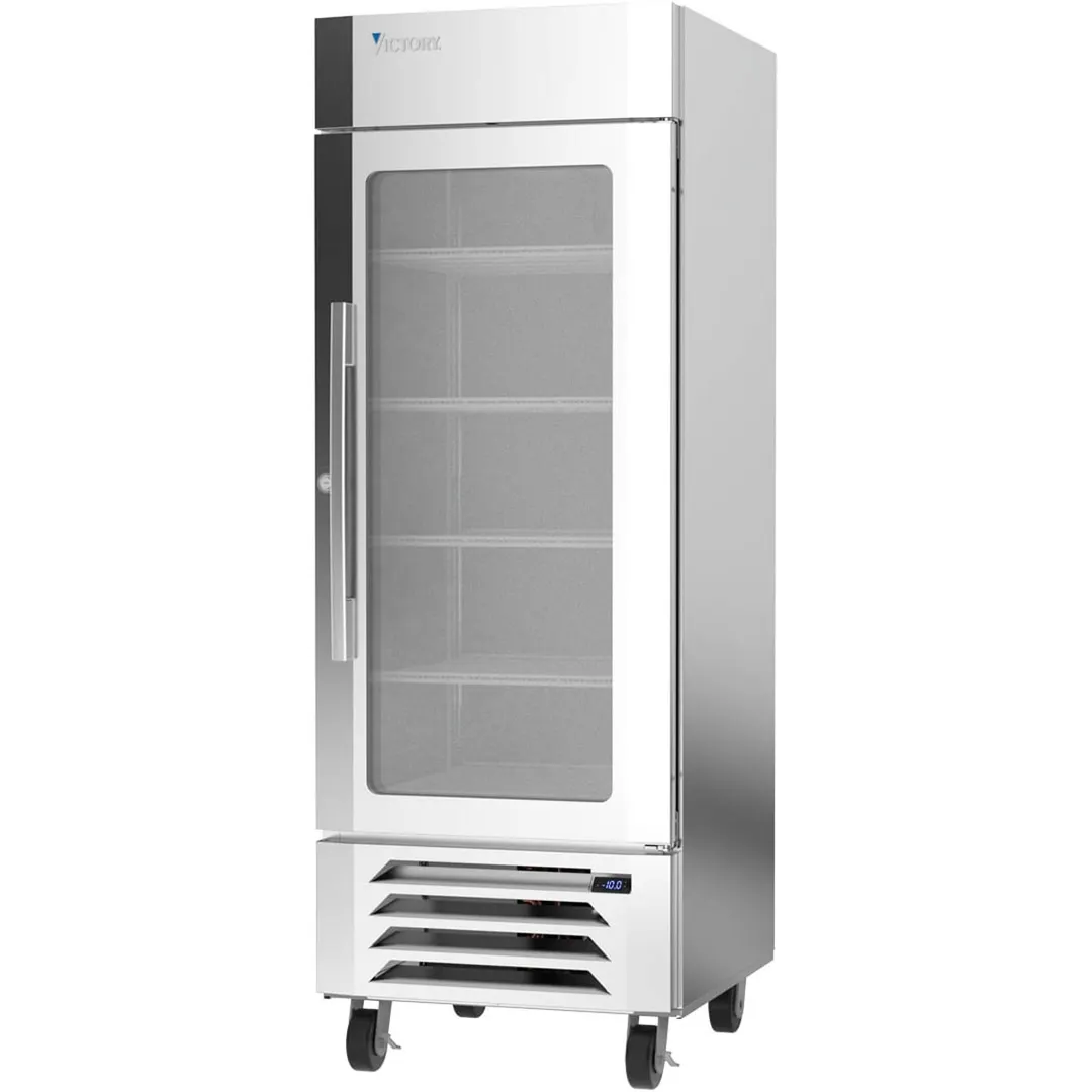 Victory LSF27HC-1 30" 1 Glass Door Merchandiser Freezer, Stainless Steel, 25.5 cu. ft.