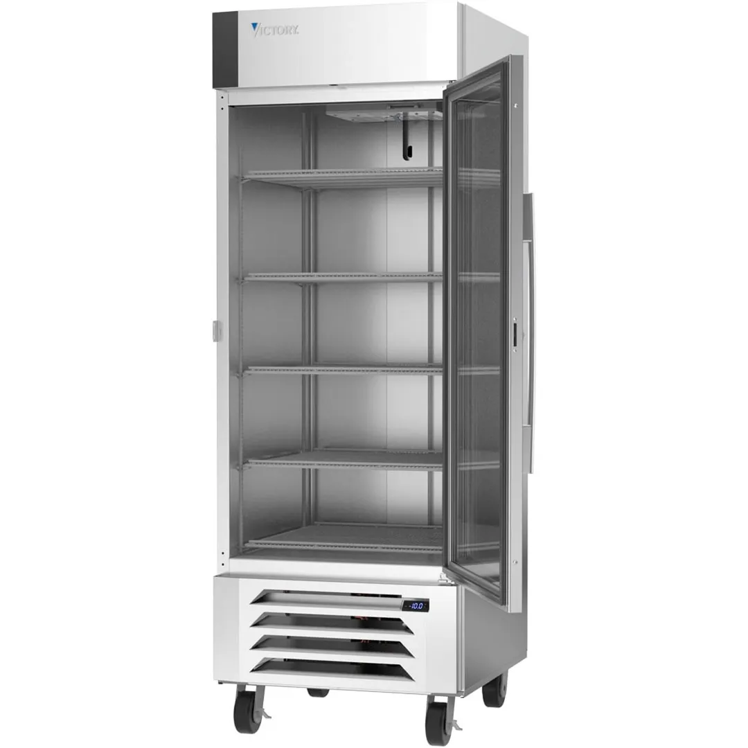 Victory LSF27HC-1 30" 1 Glass Door Merchandiser Freezer, Stainless Steel, 25.5 cu. ft.