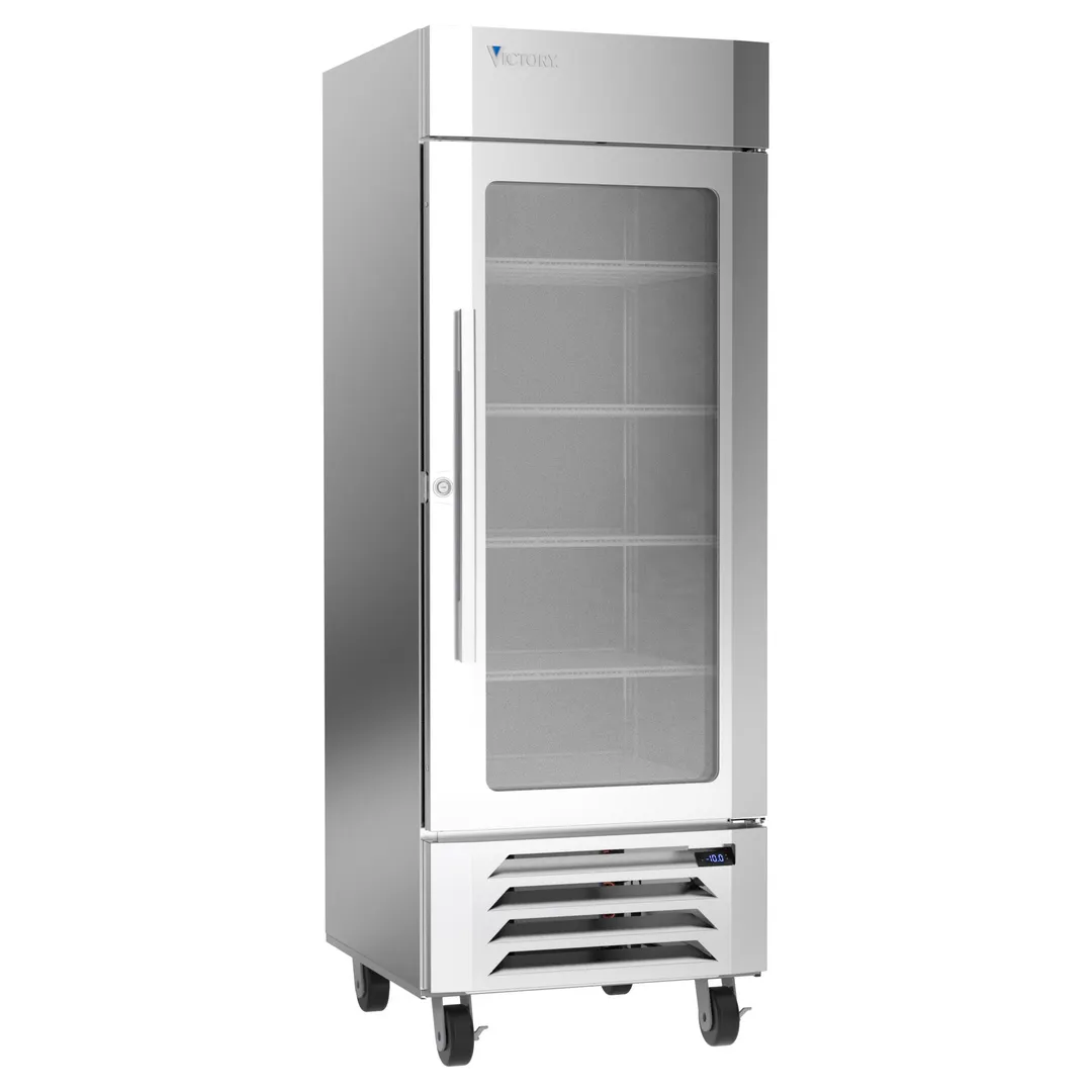 Victory LSF27HC-1 30" 1 Glass Door Merchandiser Freezer, Stainless Steel, 25.5 cu. ft.
