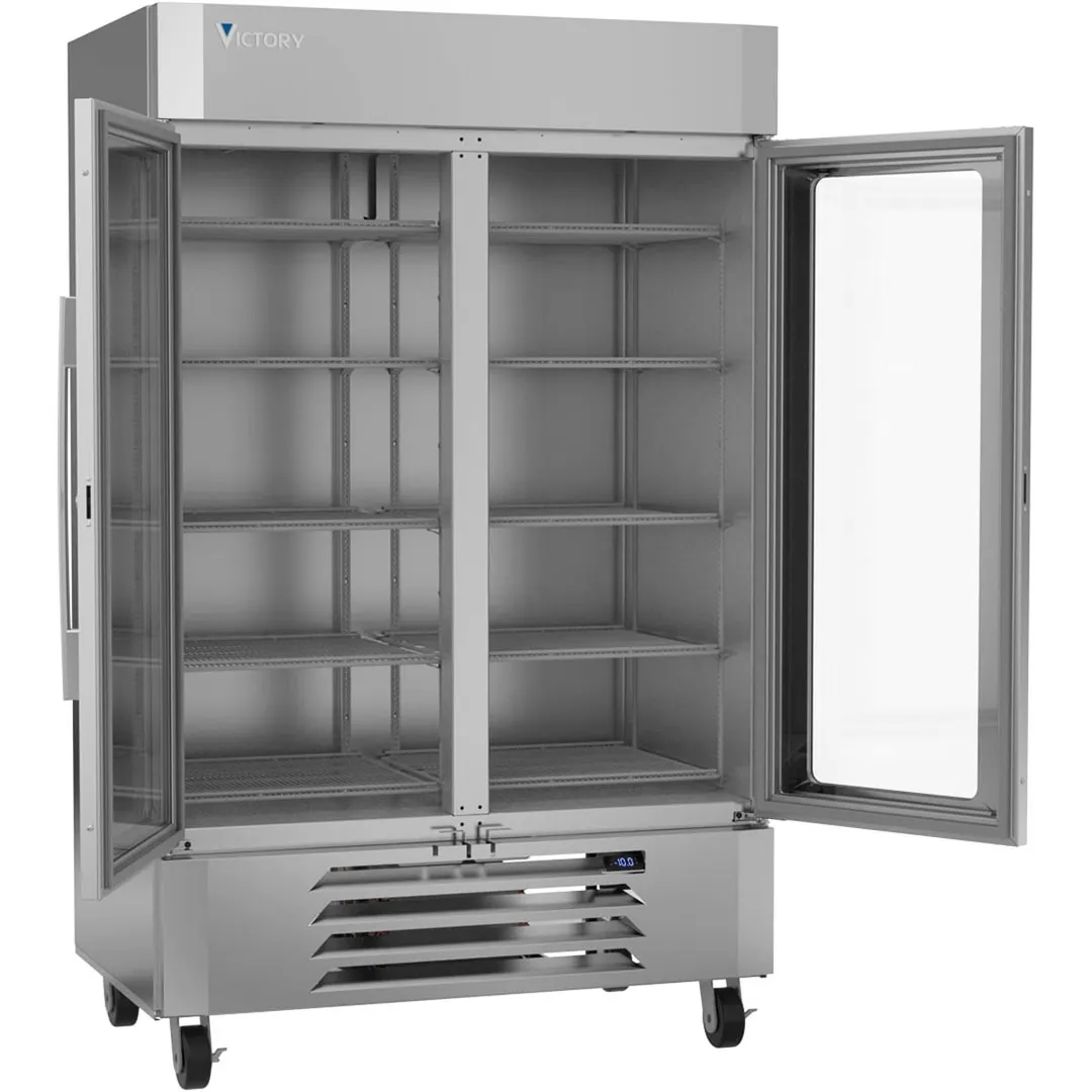 Victory LSF49HC-1-IQ 51" 2 Glass Door Merchandiser Freezer w/ Electronic Smart Lock, 46 cu. ft.
