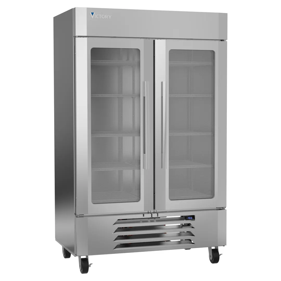 Victory LSF49HC-1-IQ 51" 2 Glass Door Merchandiser Freezer w/ Electronic Smart Lock, 46 cu. ft.