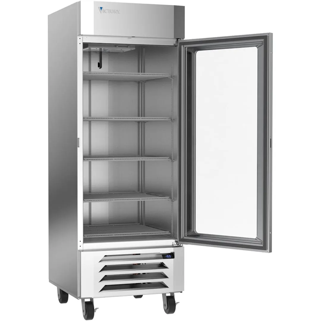 Victory LSR23HC-1-IQ 28"1-Section Glass Door Merchandiser Refrigerator, w/ Smart Lock, 23.1 cu. ft.
