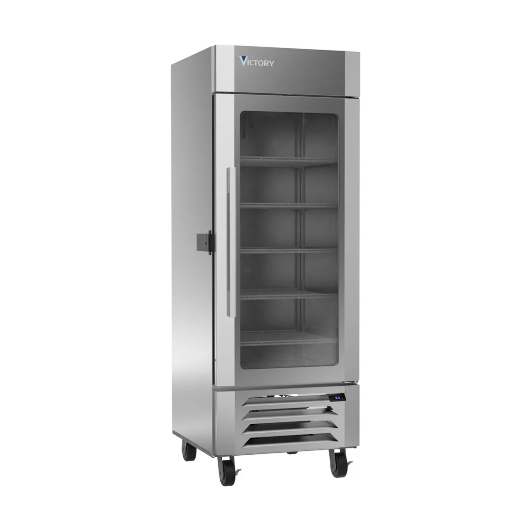 Victory LSR27HC-1-IQ 31" 1-Section Glass Door Merchandiser Refrigerator w/ Smart Lock, 26.17 cu. ft.