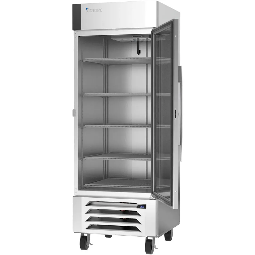 Victory LSR27HC-1 30" 1-Section Merchandiser Refrigerator with Glass Door, 26.17 cu. ft.