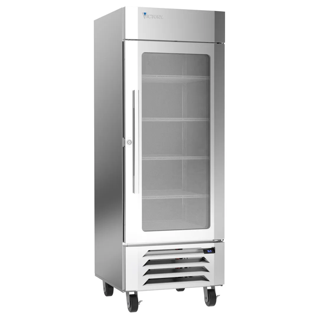 Victory LSR27HC-1 30" 1-Section Merchandiser Refrigerator with Glass Door, 26.17 cu. ft.