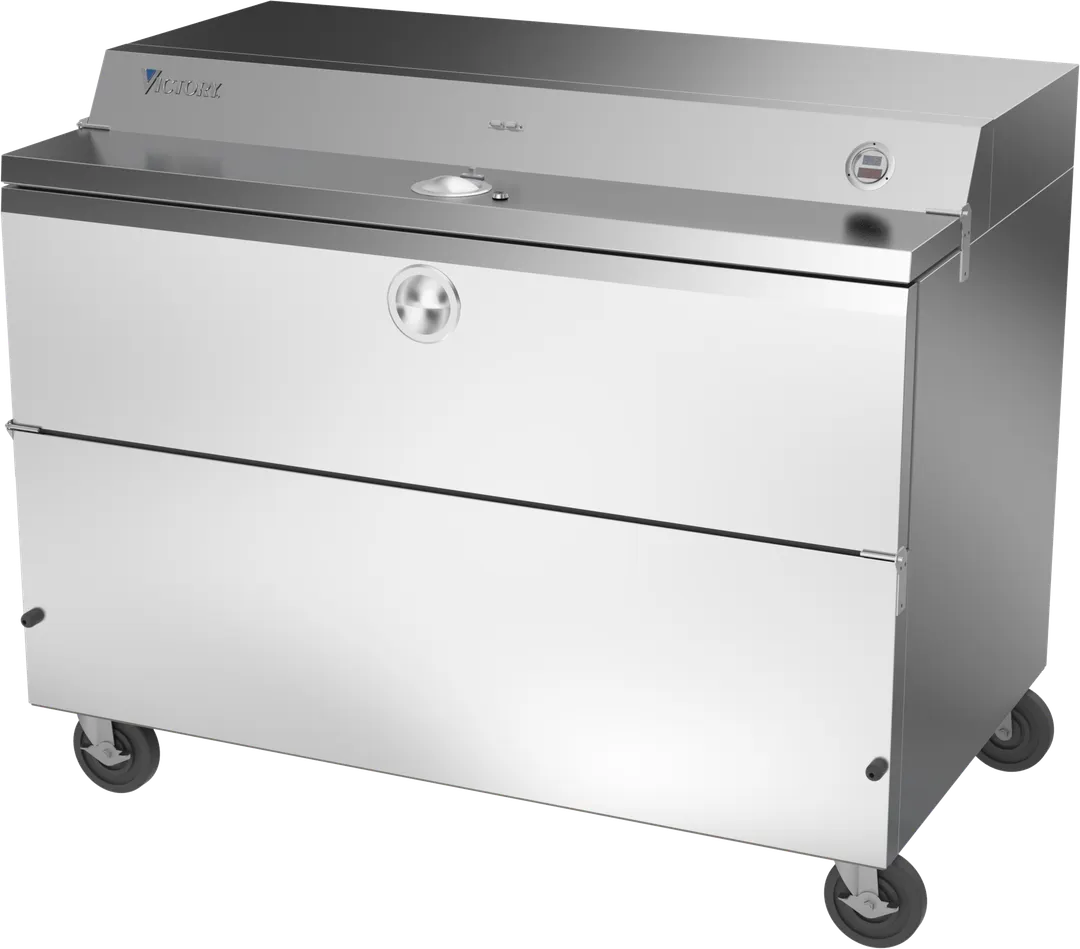 Victory VMCF58-1-S-HC 58" Single Sided Milk Cooler, Forced Air, 16 Crates Capacity