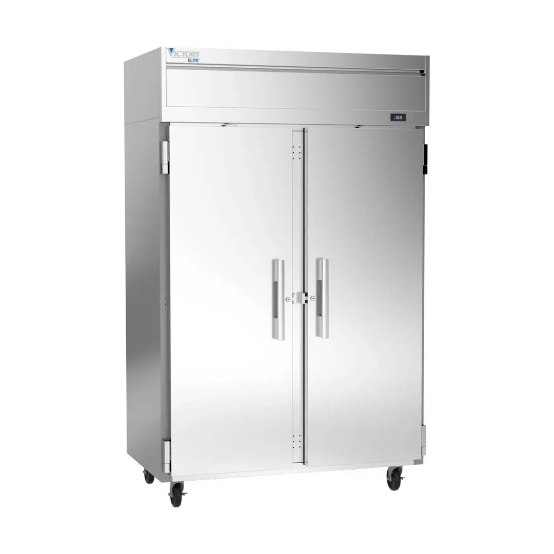 Victory VERSA-2D-SD-HC 52" 2-Section Reach-In Refrigerator w/ 2 Solid Full Doors, Electronic Control, 45.2 cu. ft.