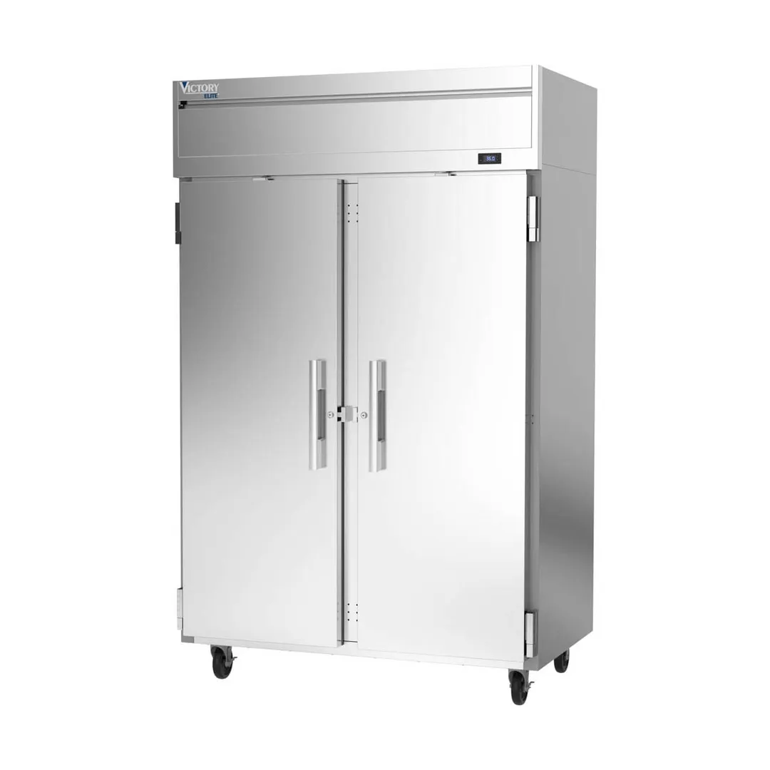 Victory VERSA-2D-SD-HC 52" 2-Section Reach-In Refrigerator w/ 2 Solid Full Doors, Electronic Control, 45.2 cu. ft.