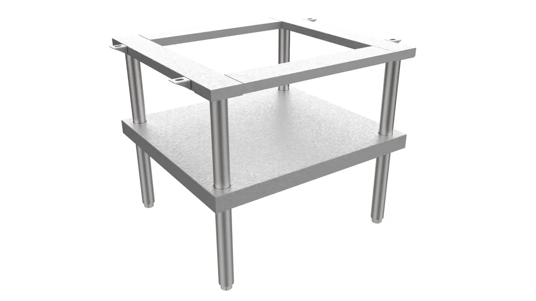 Venancio USA ESL36 Equipment Stand, 36"W, Open Top, Undershelf, Stainless Steel