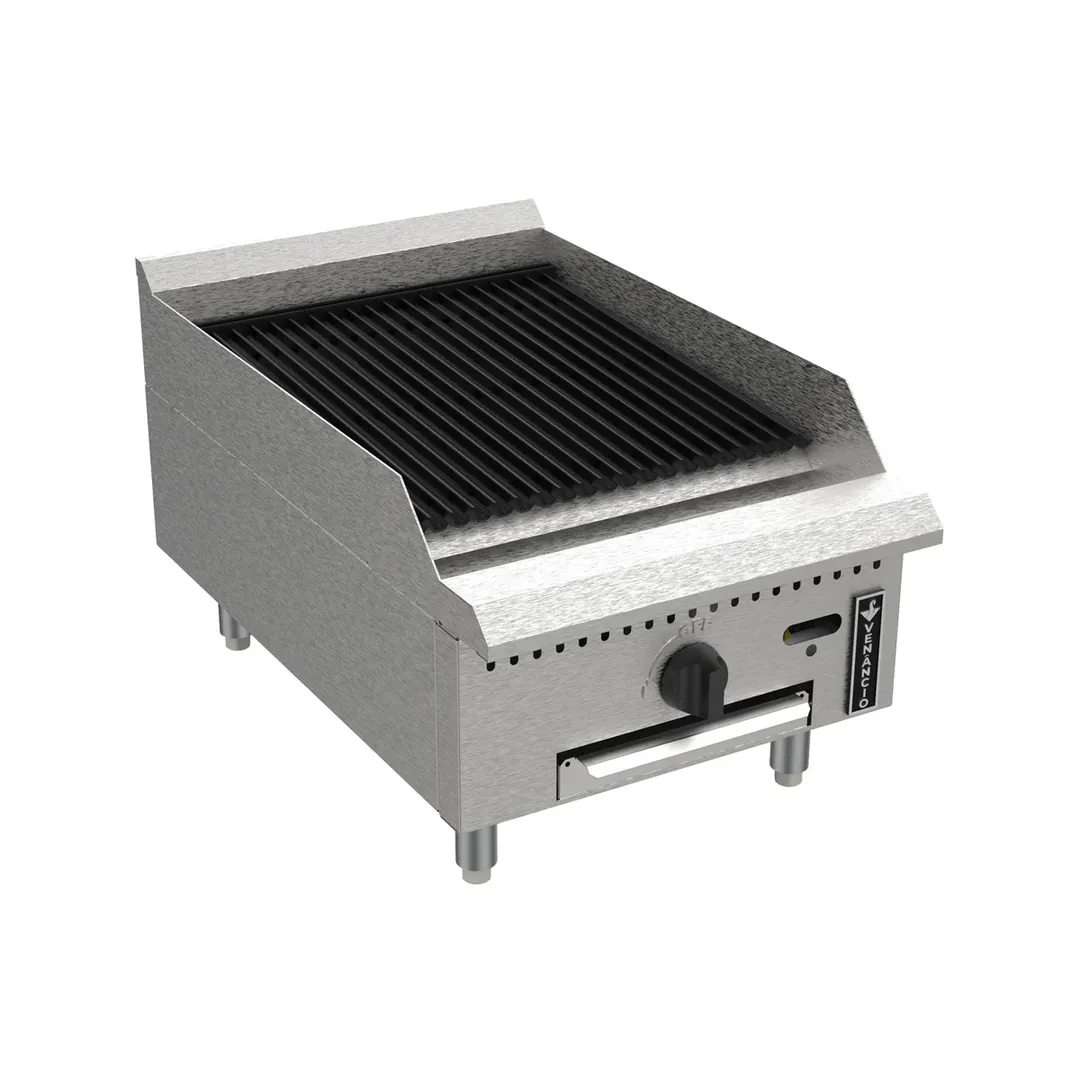 Venancio USA PCB18G-CT 18" Countertop Gas Radiant Charbroiler w/ (1) Burner, 30.000 BTU