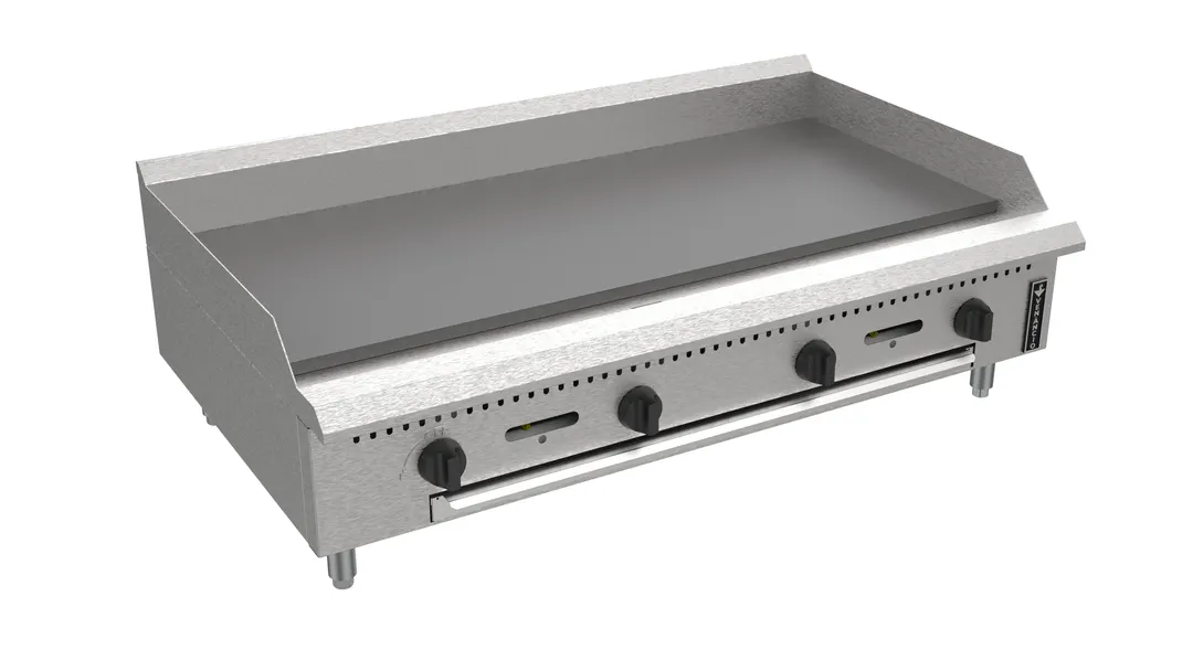 Venancio USA PGM48G-CT 48" Countertop Manual Gas Griddle, 3/4" Steel Plate, 120.000 BTU