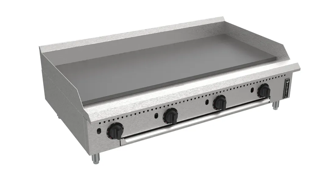Venancio USA PGT48G-CT 48" Countertop Thermostatic Gas Griddle, 3/4" Steel Plate, 140.000 BTU