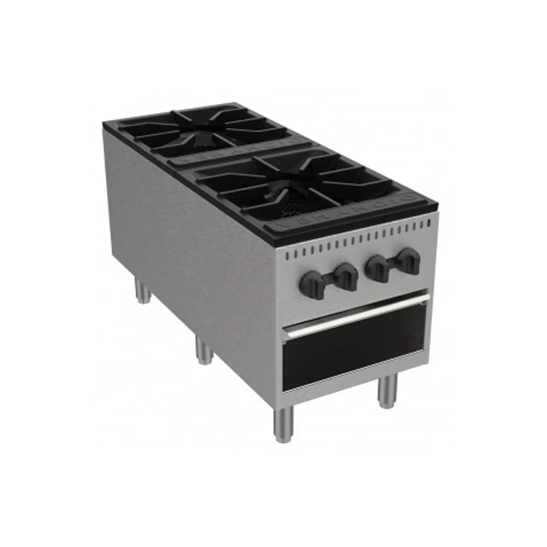 Venancio USA PSP182G-CB 18" Gas Stock Pot Range w/ (2) Three Ring Burners, 180.000 BTU