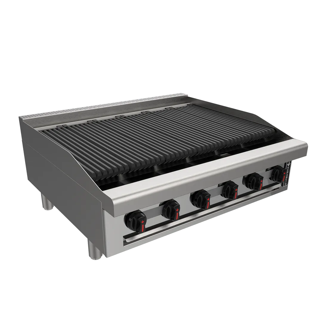 Venancio USA R18CT-18C 18" Countertop Gas Radiant Charbroiler w/ (3) Burners, 50.000 BTU