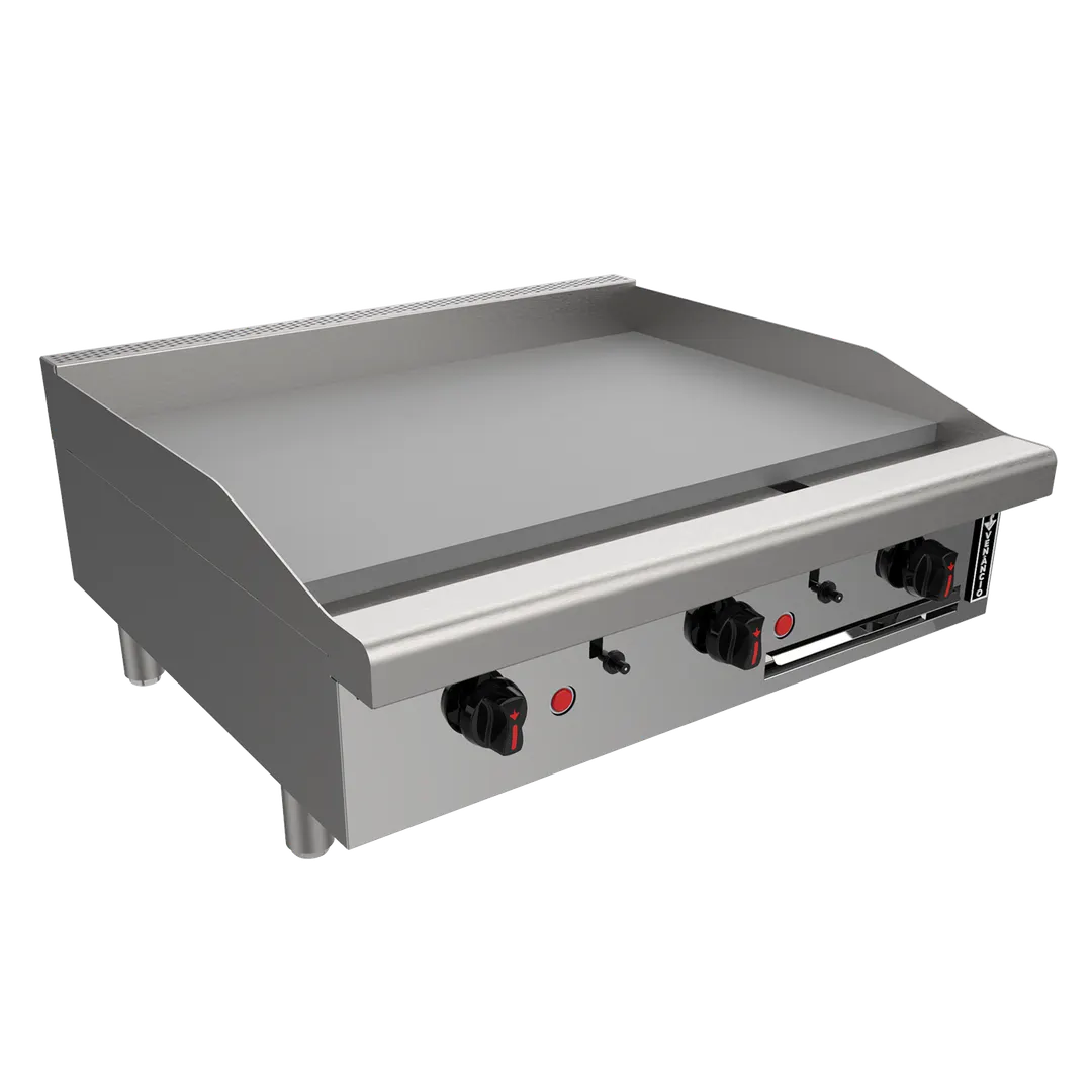 Venancio USA R48CT-48G 48" Countertop Manual Gas Griddle, 3/4" Steel Plate, 86.000 BTU