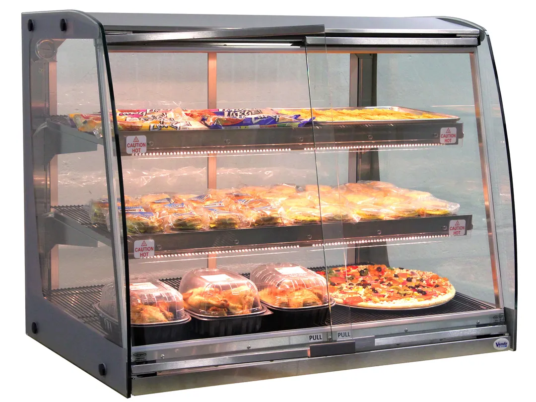 Vendo HFDHC0014 High Capacity Combo Serve Hot Food Display Case, Countertop