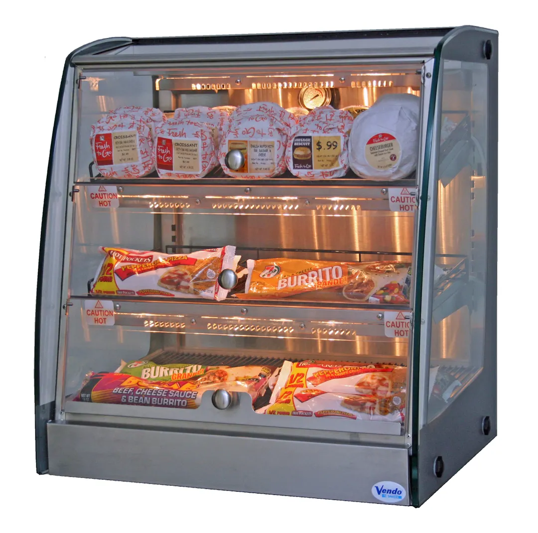 Vendo HFDM00002 Mini Hot Food Display Case, Countertop, Self-Service