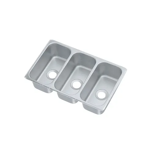Vollrath 12065-3 Vending Cart Drop-In Sink, Three Compartment