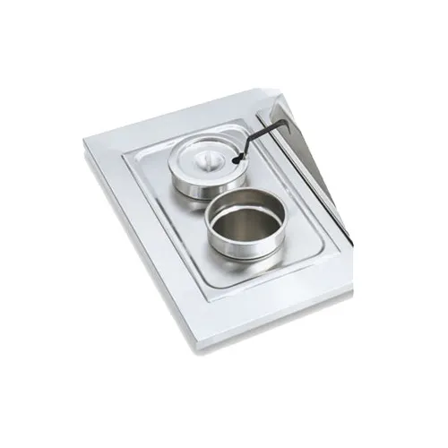 Vollrath 19192 Adapter Plate, 300 Series Stainless Steel, 2 Round 8-3/8" Inset Holes, Fits 78184