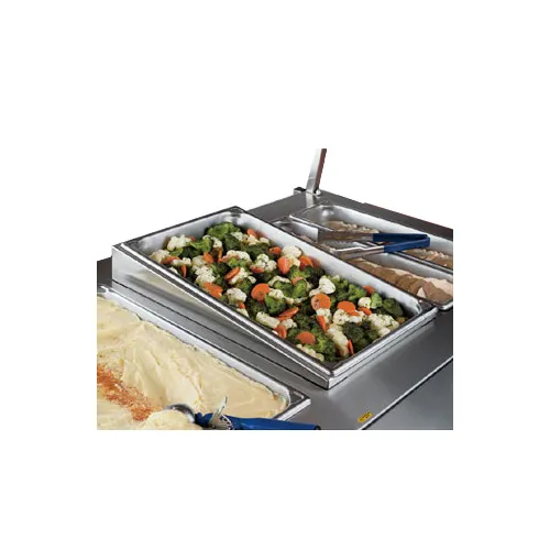 Vollrath 19196 Angled Adapter Plate, Fits Full & Fractional Pans, 20-7/8" x 12-3/4", Stainless Steel