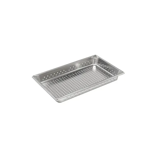 Vollrath 30023 Super Pan V Food Pan, Perforated, Full-Size 2-1/2" Deep, 22-Gauge Stainless Steel