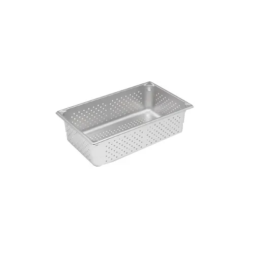 Vollrath 30063 Super Pan V, Perforated 6" Deep, 22-Gauge Stainless Steel, NSF, Made in USA