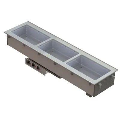 Vollrath 3664020HD Short Sided Hot Well, Drop-In, (2) Pan, Thermostatic Controls