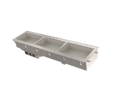 Vollrath 36640 Short Sided Hot Well, Drop-In, (2) Pan, Thermostatic Controls