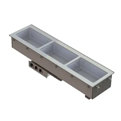 Vollrath 36651 Short Sided Hot Well, Drop-In, (4) Pan, Infinite Controls