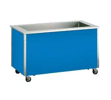 Vollrath 37043 46" 4-Series Signature Server® Ice-cooled Cold Food Station, (3) Pan