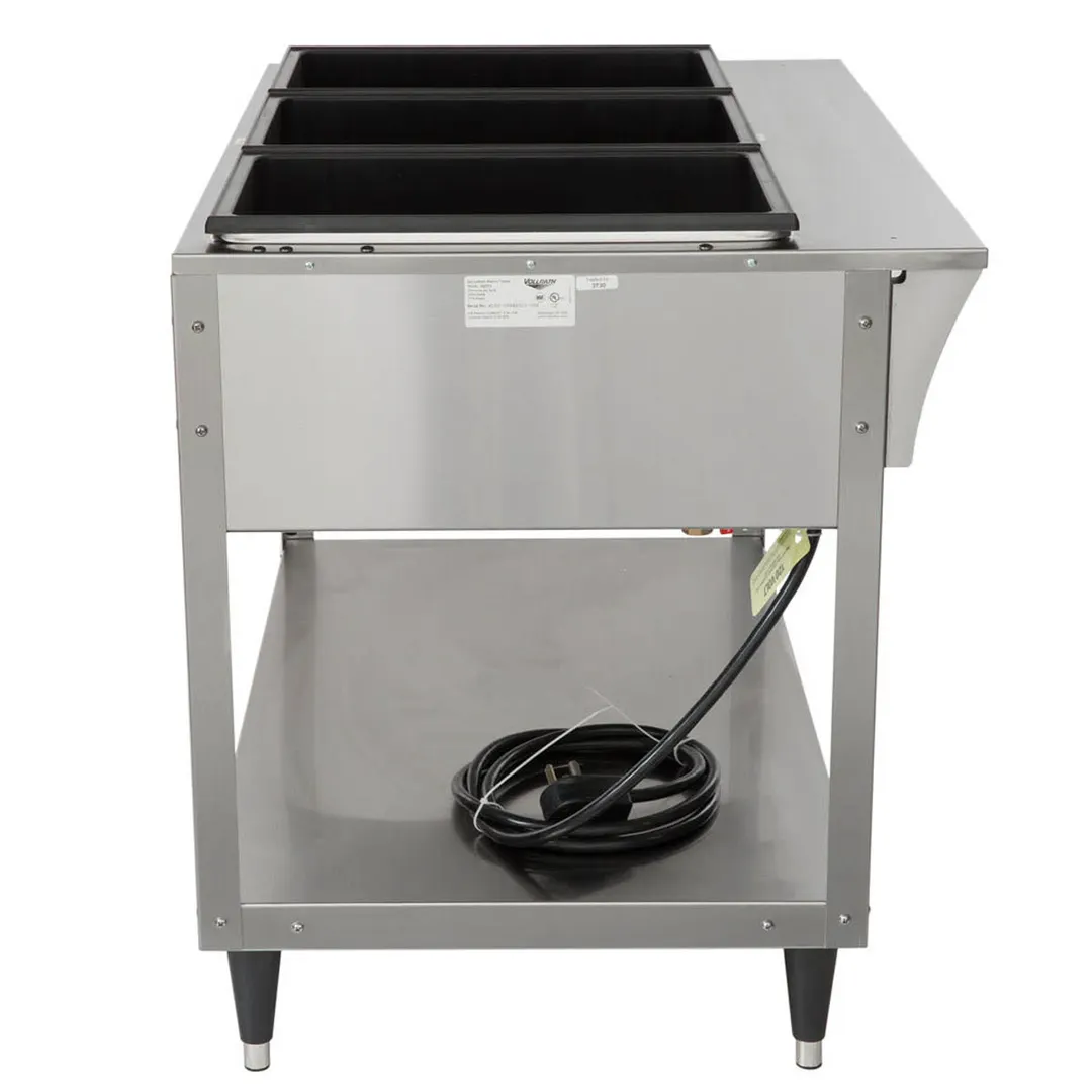 Vollrath 38213 46" ServeWell SL-Hot Food Table w/ (3) Sealed Wells and Undershelf