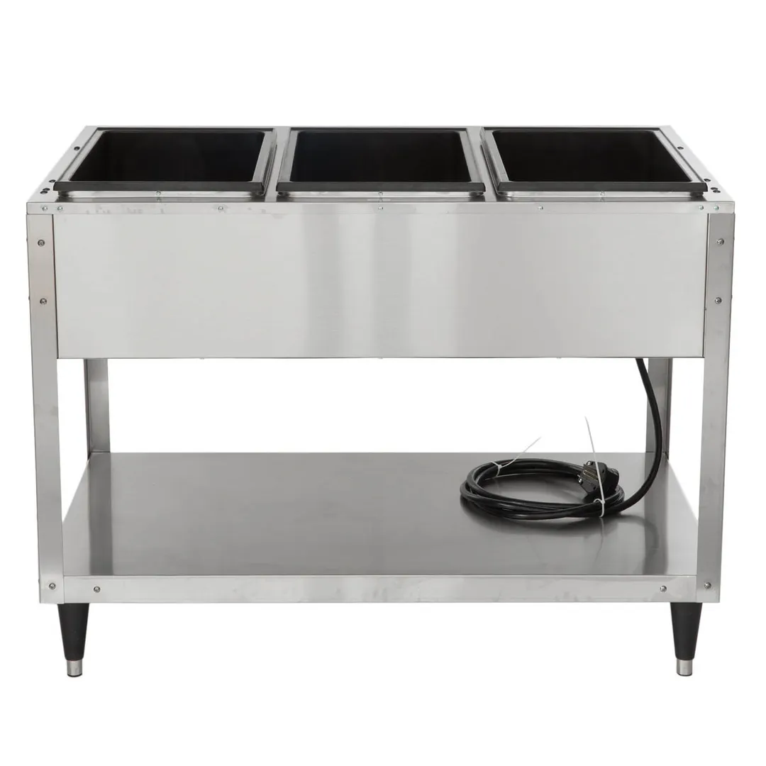 Vollrath 38213 46" ServeWell SL-Hot Food Table w/ (3) Sealed Wells and Undershelf