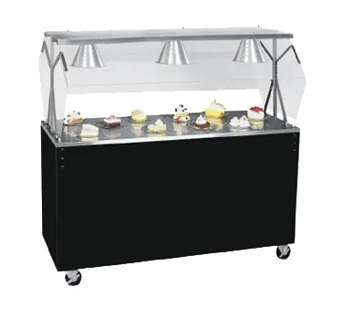 Vollrath 3870346 46 "2-Series Affordable Portable™ Utility Station, Buffet Style Breath Guard w/ Lights