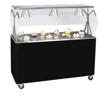 Vollrath 3892646 46" 2-Series Affordable Portable™ Utility Station, Buffet Style Breath Guard w/ Lights