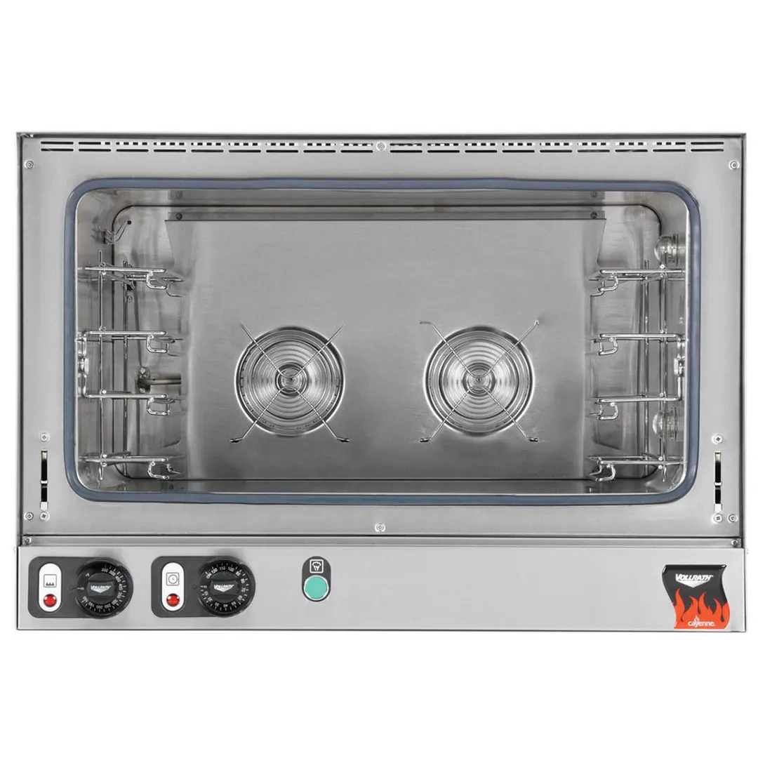 Vollrath 40702 Single-Deck Full-Size Electric Convection Oven w/ Manual Controls, 4-Pan Capacity