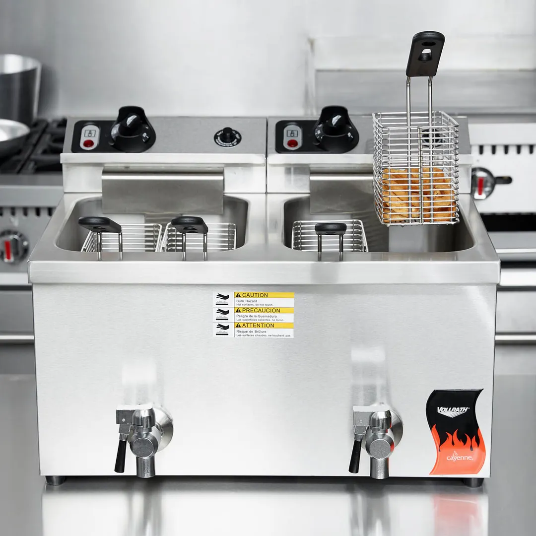 Vollrath 40710 Split Pot Countertop Electric Fryer